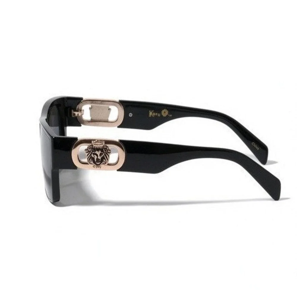 Sunglasses Hip Hop Cholo Men Fashion Shades, Baroque Aesthetic, Lion Motif 2026